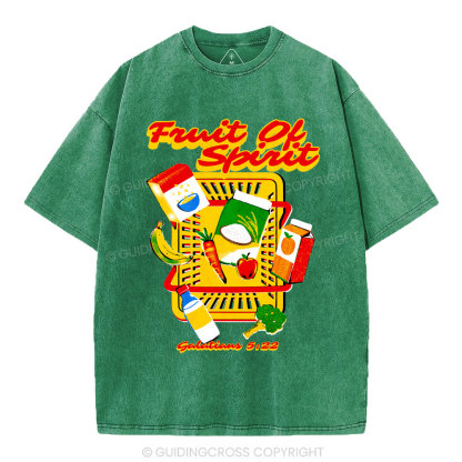 Fruit Of The Spirit Christian Washed T-Shirt