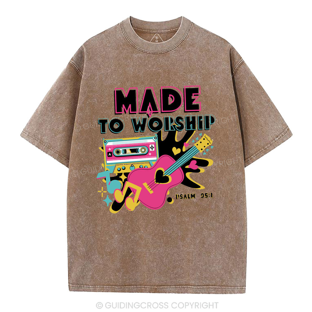 Made To Worship Christian Washed T-Shirt