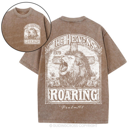 The Heavens Are Roaring Christian Washed T-Shirt