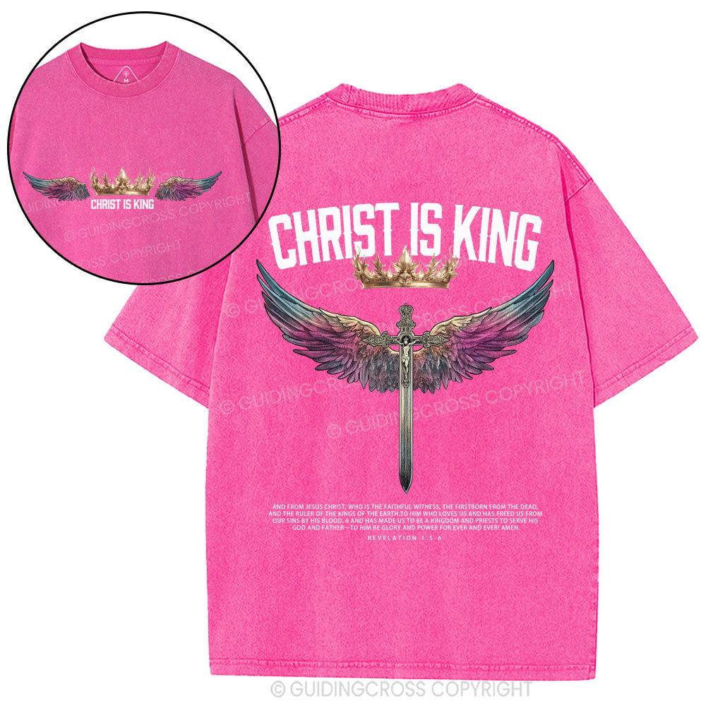 Christ Is King Christian Washed T-Shirt