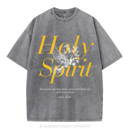 Holy Spirit Christian Washed T-Shirt