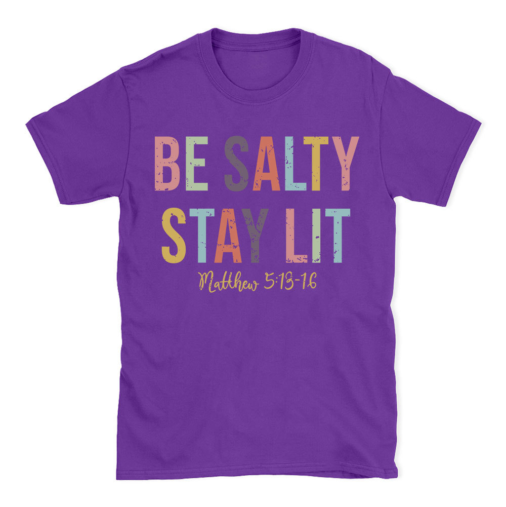 Be salty Stay Lit Vintage Washed Christian T-Shirt