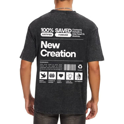 100% Saved Chirstian Washed T-Shirt