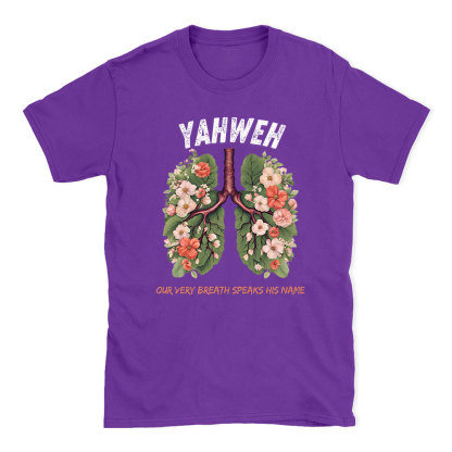 Yahweh Leaf Flower Lung Christian T-Shirt