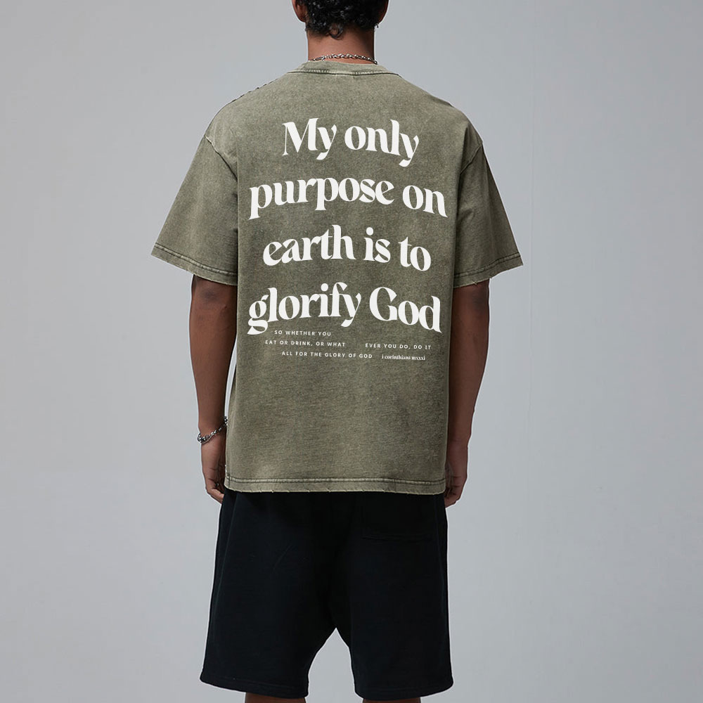 My Only Purpose Christian Washed T-Shirt
