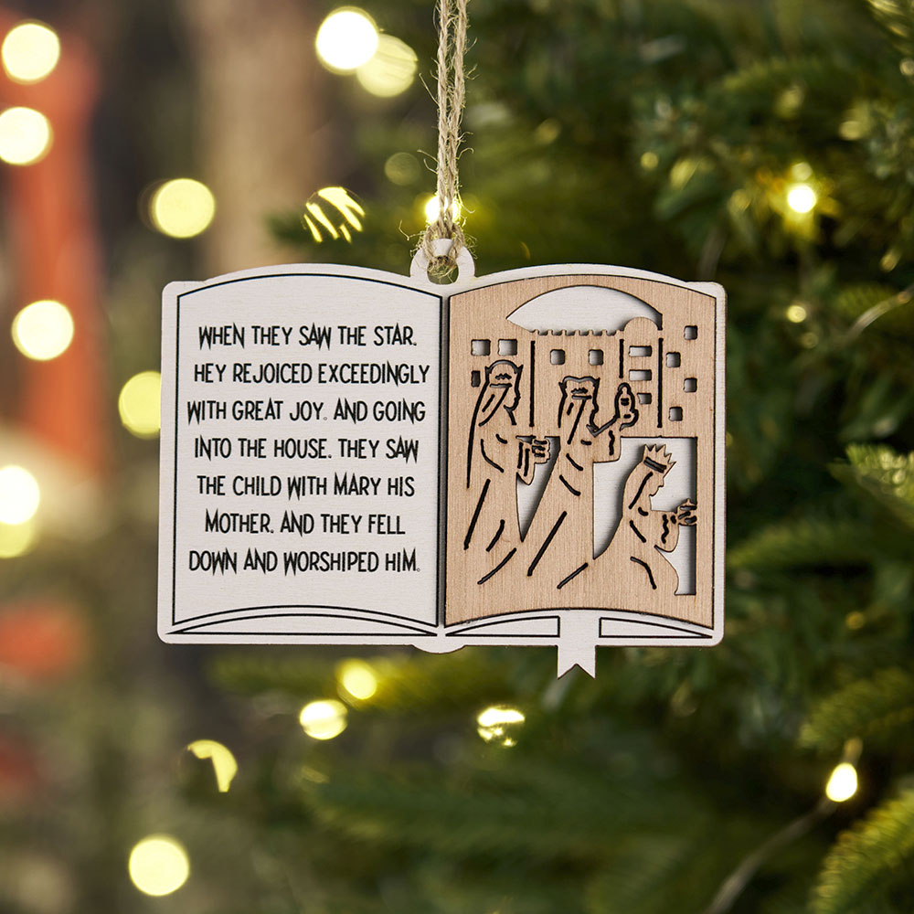 Christ Wooden Christmas Scripture Decorative Hanging