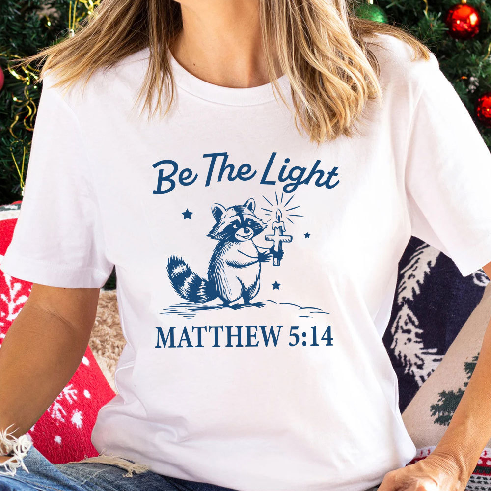 Be The Light Christian Christmas T-Shirt