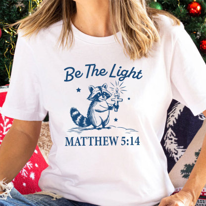 Be The Light Christian Christmas T-Shirt