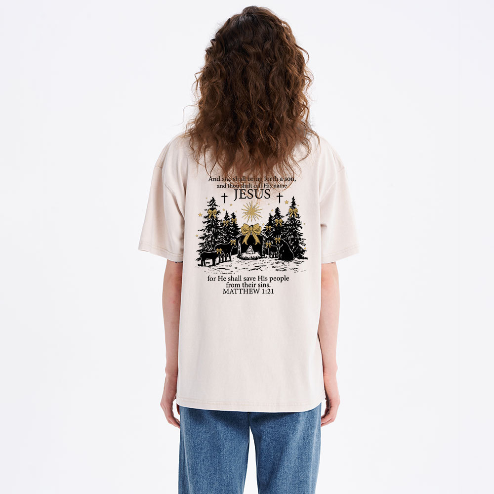 Jesus Nativity Christian Christmas T-Shirt