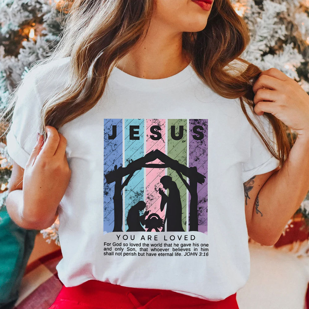 You Are Loved Christian Christmas T-Shirt