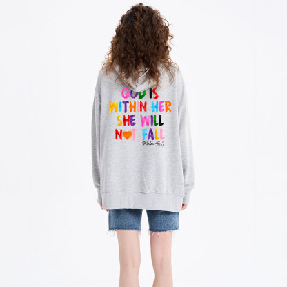 God Is Within Her She Will Not Fall Classic Christian Hoodie