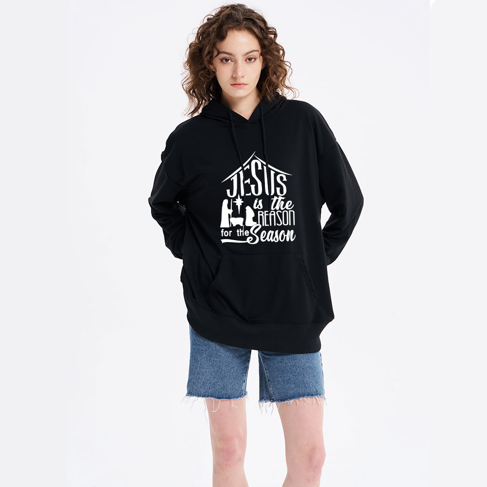 Nativity Jesus Is the Reason for the Season Classic Christian Hoodie