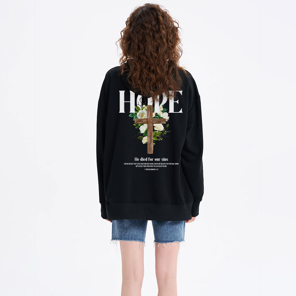 He Died For Our Sins Classic Christian Hoodie