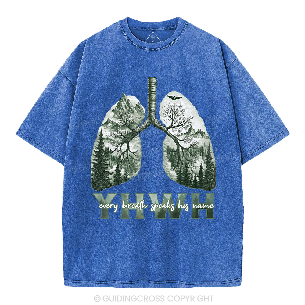 YHWH Nature Outdoors Christian Washed T-Shirt