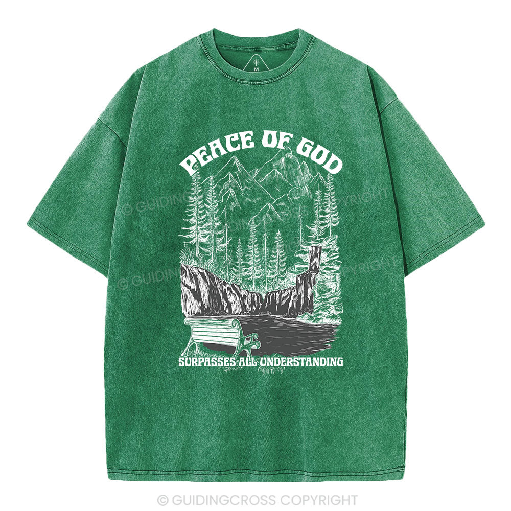 Peace Of God Christian Washed T-Shirt