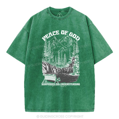 Peace Of God Christian Washed T-Shirt