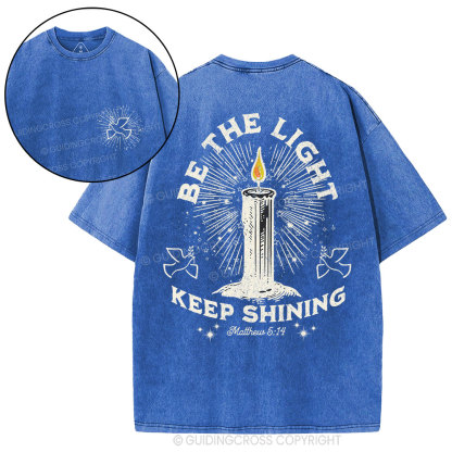 Be The Light Christian Washed T-Shirt