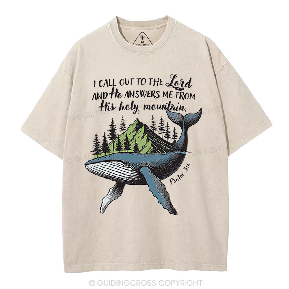 Call Out To The Lord Christian Washed T-Shirt