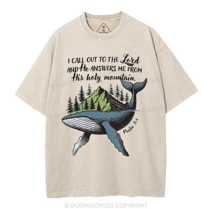 Call Out To The Lord Christian Washed T-Shirt