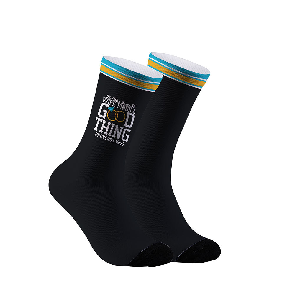 He Who Finds A Wife Finds A Good Christian Socks