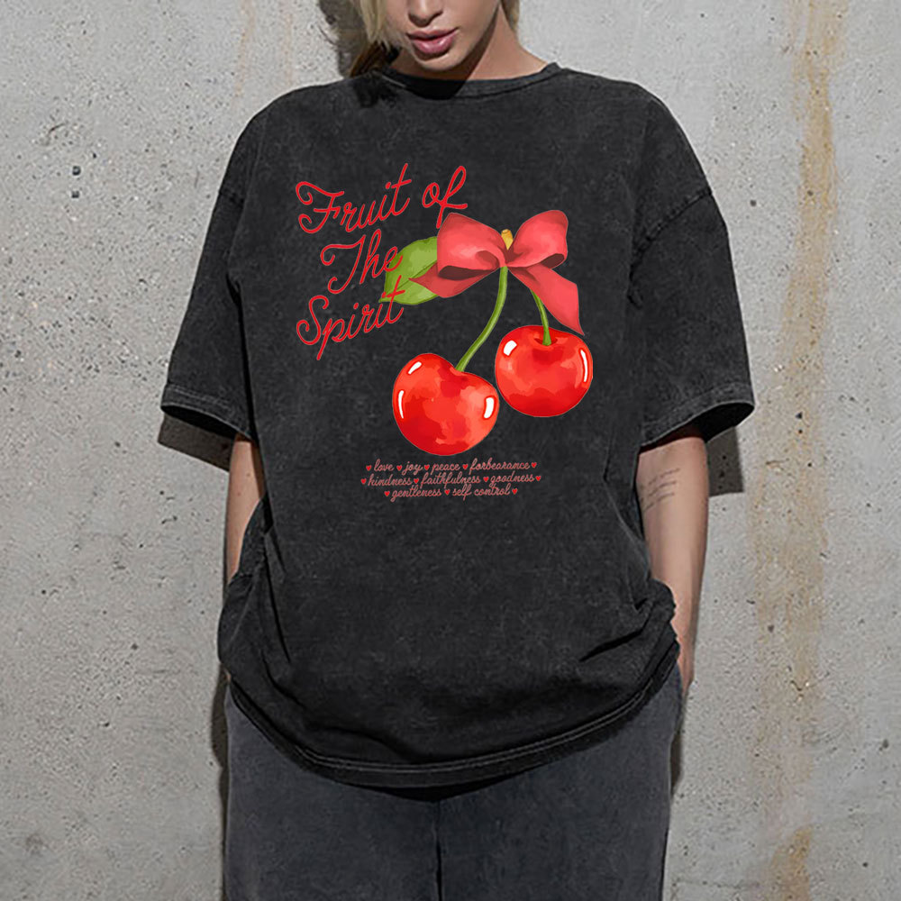 Fruit Of Spirit Christian Washed T-Shirt