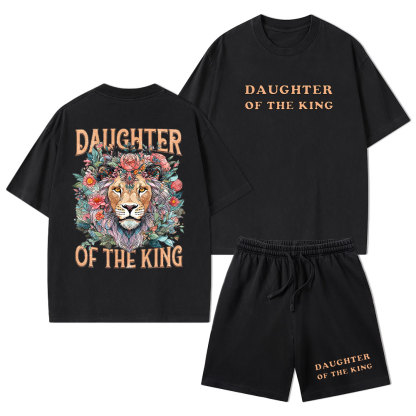Daughter Of The King Christian Washed T-Shirt & Shorts
