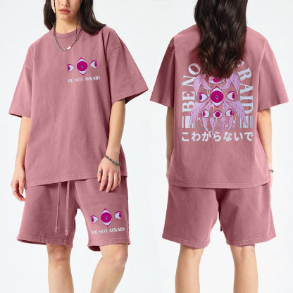 Be Not Afraid Christian Washed T-Shirt & Shorts