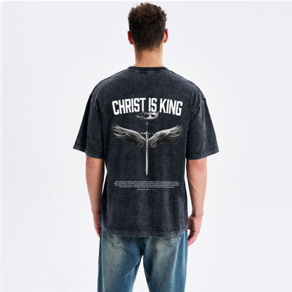 Christ Is King Christian Washed T-Shirt