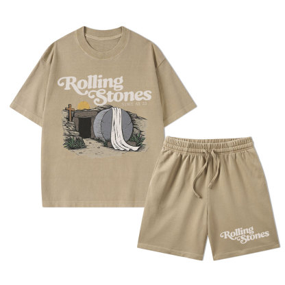 Rolling Stone Christian Washed T-Shirt & Shorts
