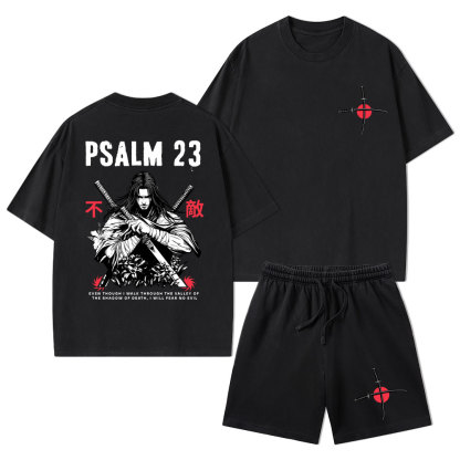Aesthetic Mens Christian Washed T-Shirt & Shorts