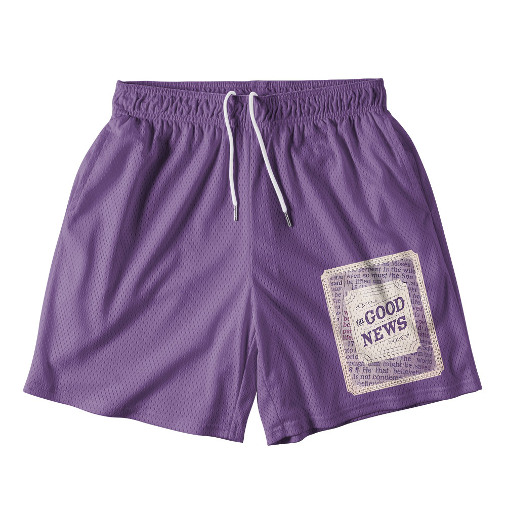 The Good News Christian Mesh Shorts