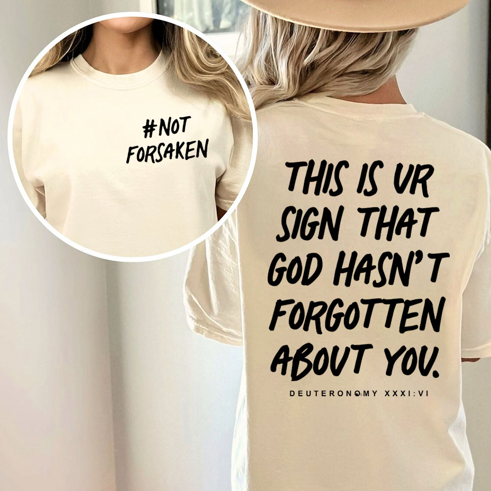 Not Forsaken Christian Washed T-Shirt