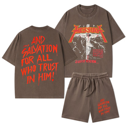 Messiah Christian Washed T-Shirt & Shorts