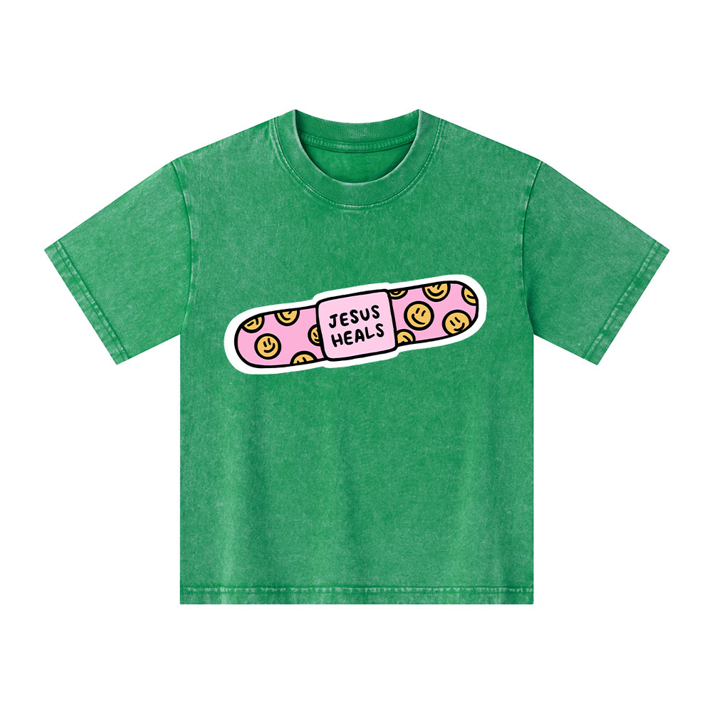Jesus Heals Kid Washed T-Shirt