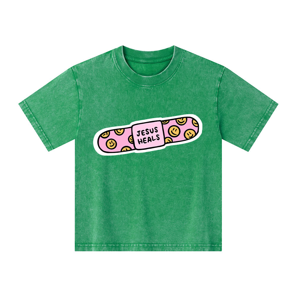 Jesus Heals Kid Washed T-Shirt