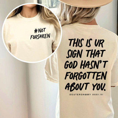 Not Forsaken Christian Washed T-Shirt