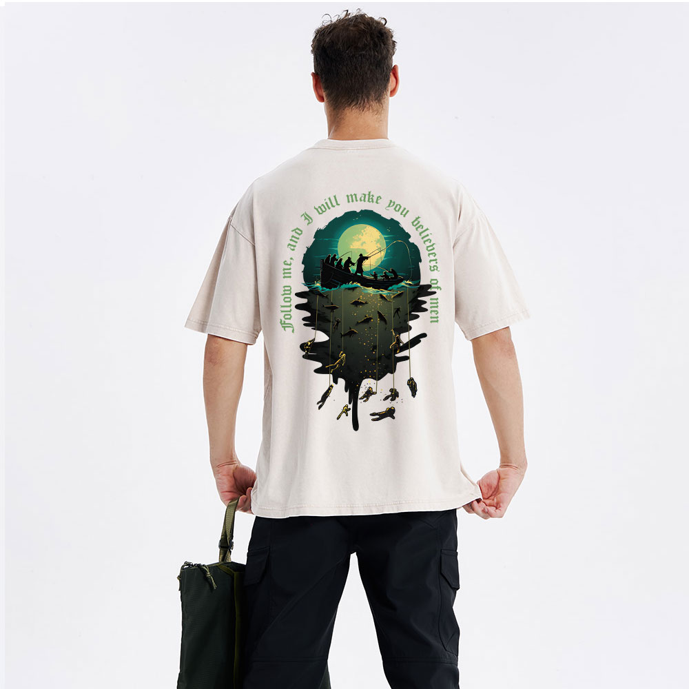 Fisher Of Man Christian Washed T-Shirt