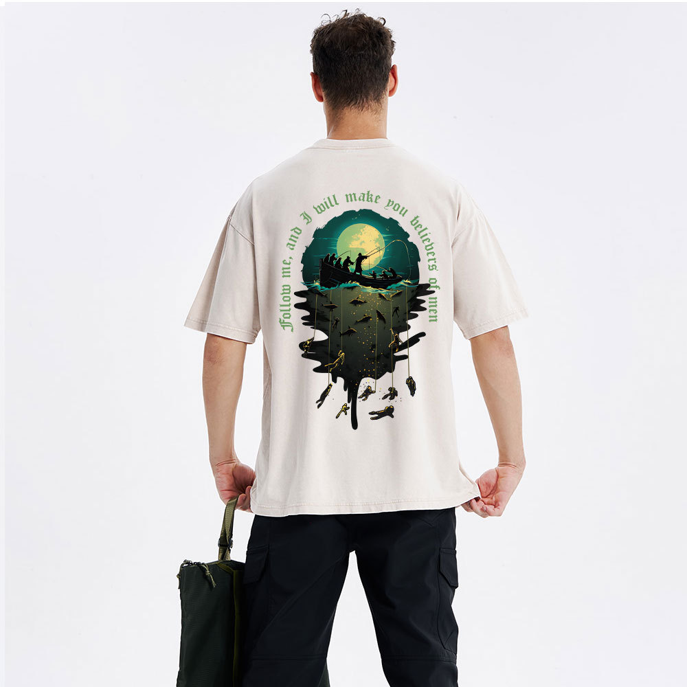 Fisher Of Man Christian Washed T-Shirt