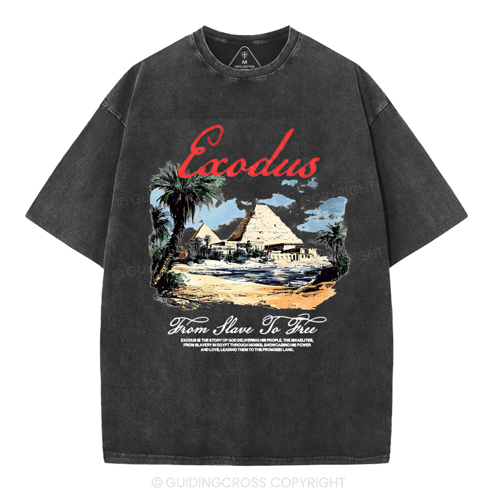 From Slave To Free Christian Washed T-Shirt