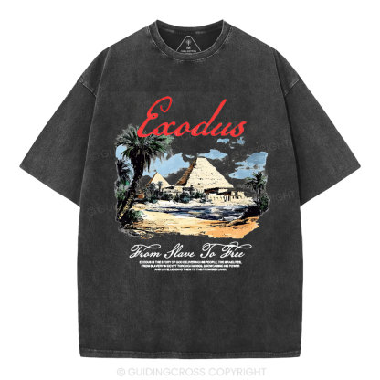 From Slave To Free Christian Washed T-Shirt