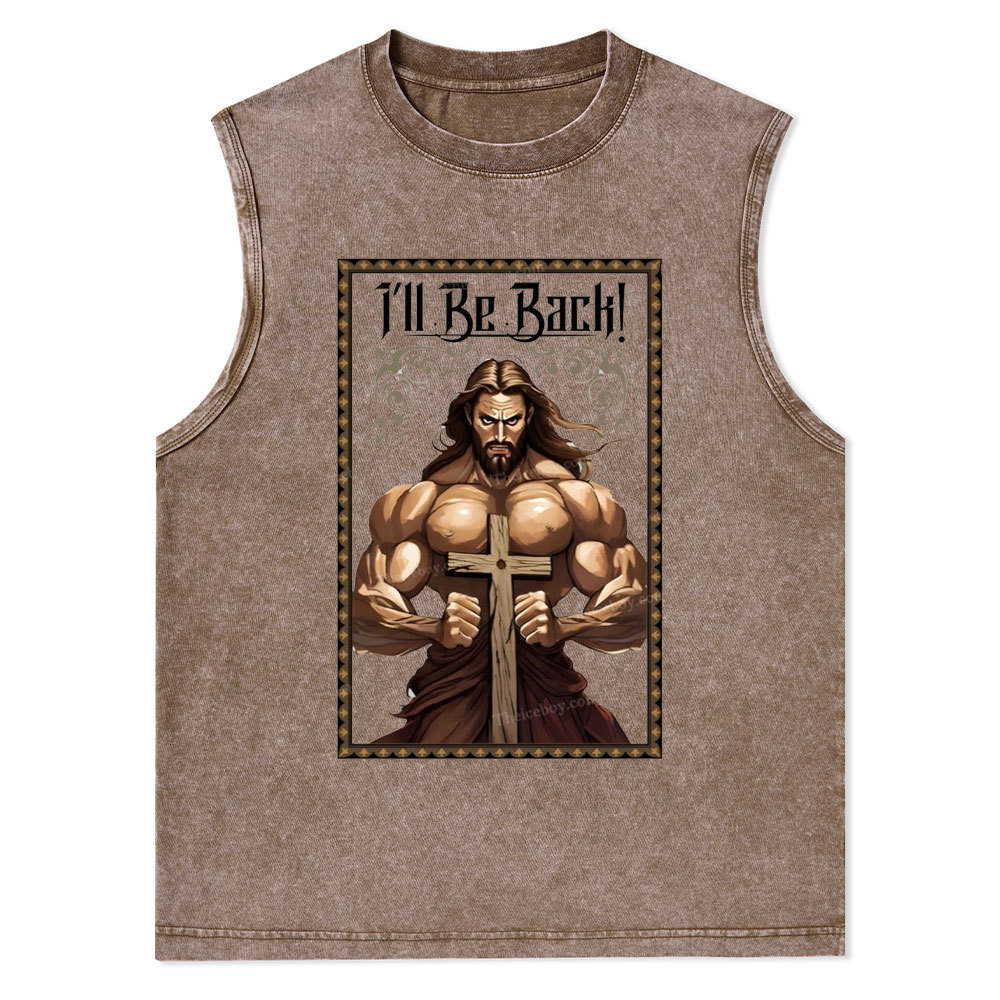 I'll Be Back Christian Washed T-Shirt