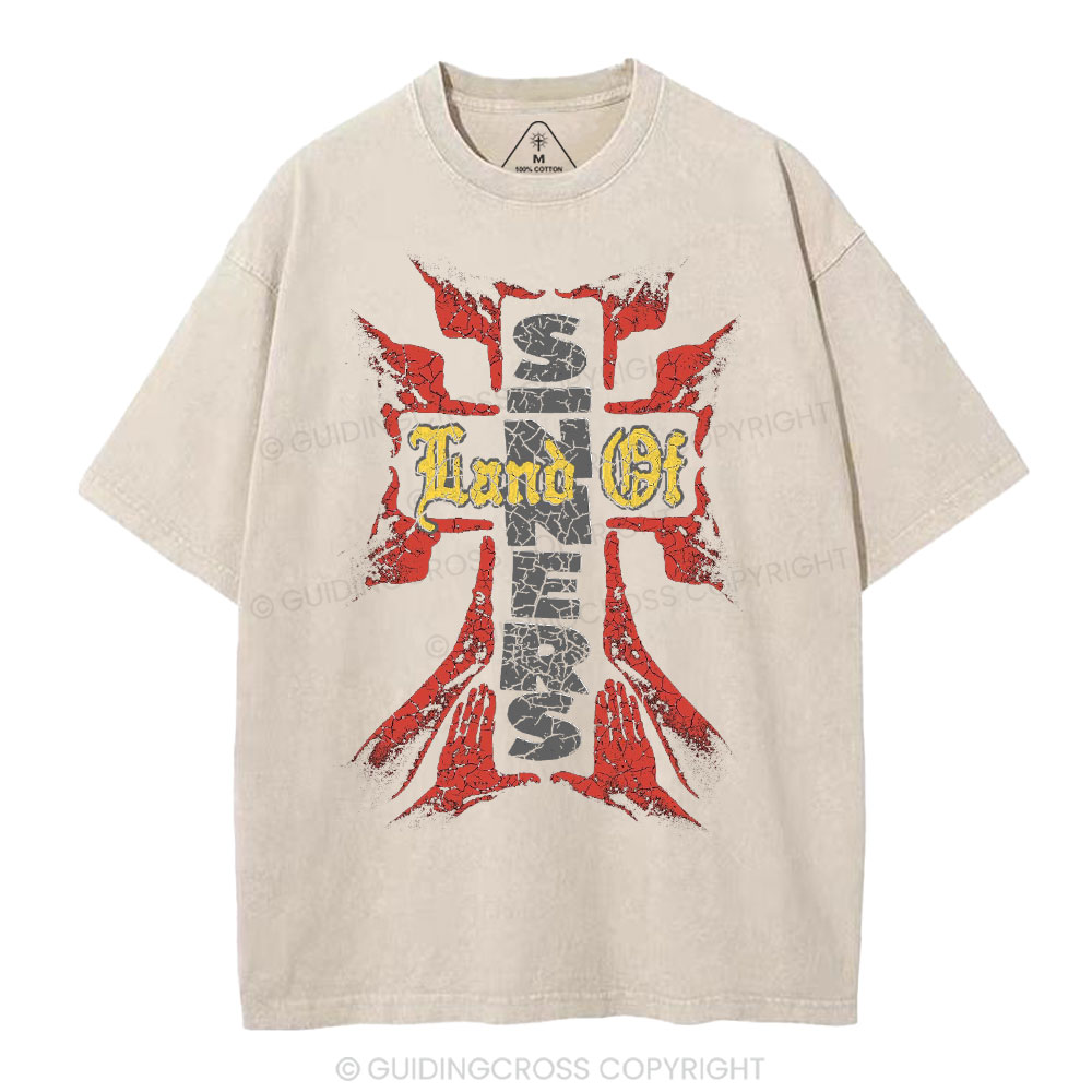 Lord Of Sinners Christian Washed T-Shirt