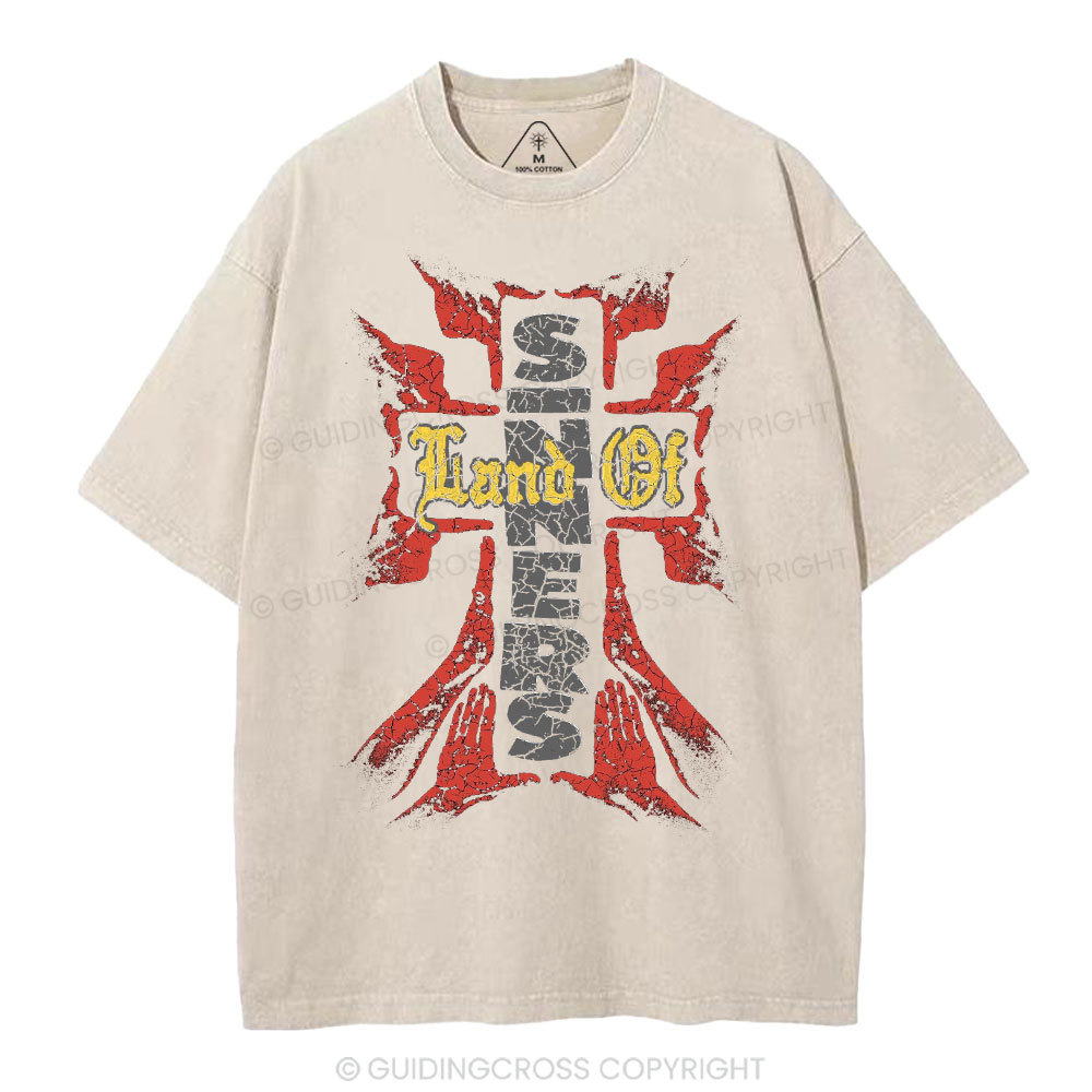 Lord Of Sinners Christian Washed T-Shirt