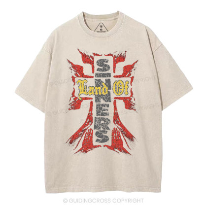 Lord Of Sinners Christian Washed T-Shirt