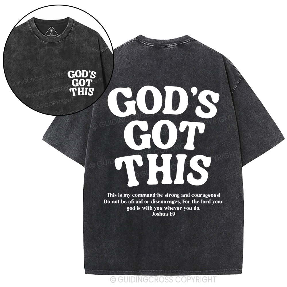 God's Got This Christian Washed T-Shirt