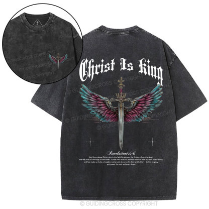 Christ Is King Christian Washed T-Shirt
