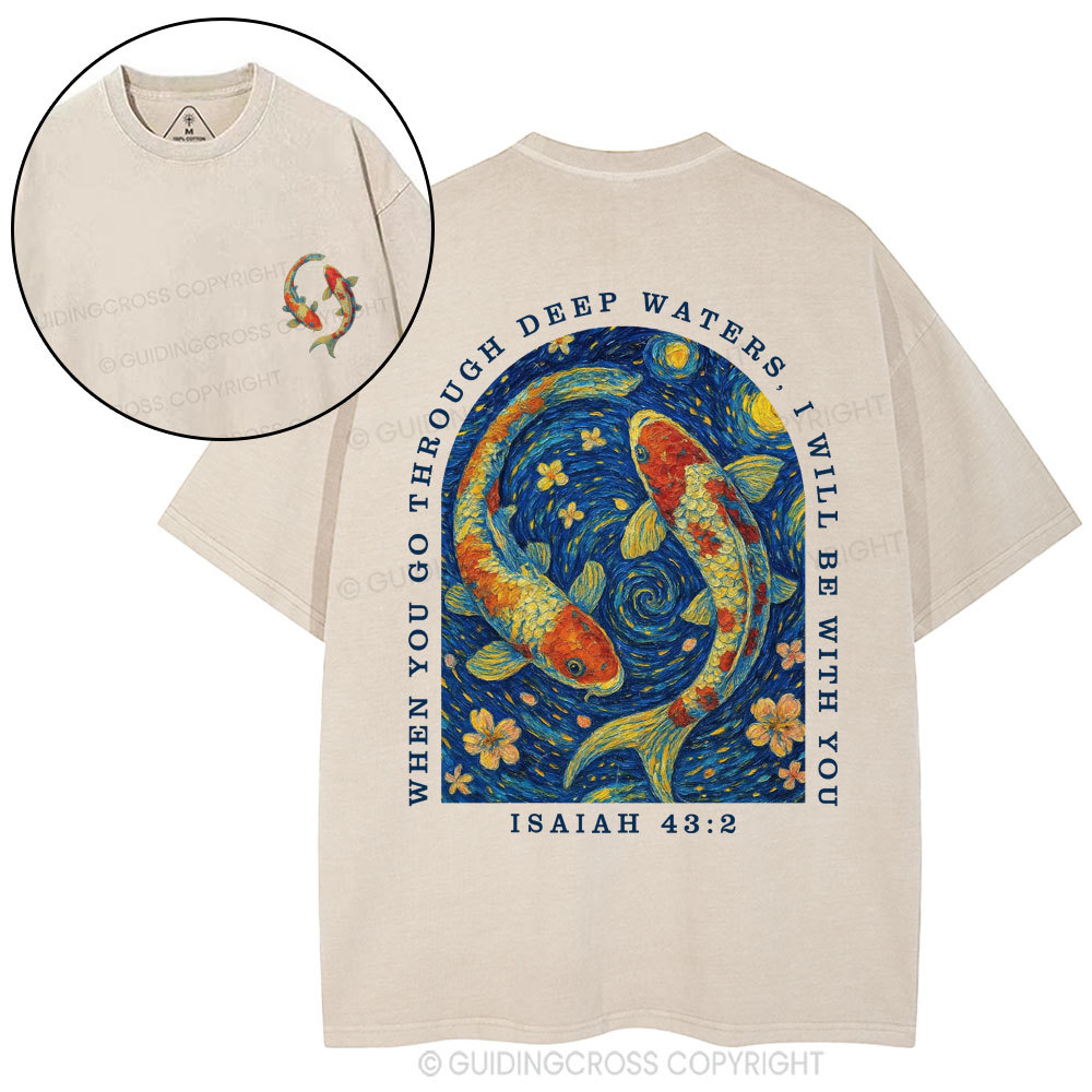 I Will Be With You Christian Washed T-Shirt