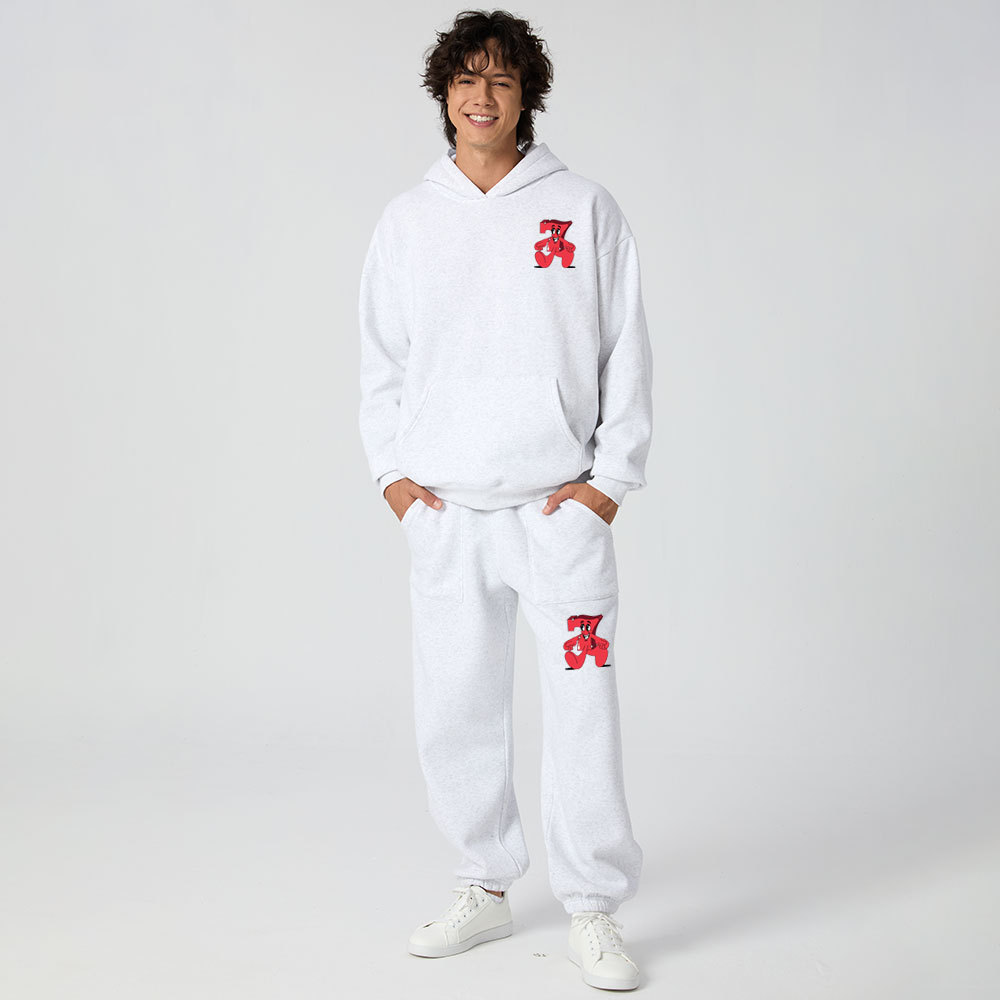 Not Luck God's Plan Christian Premium Matching Fleece Hoodie Set