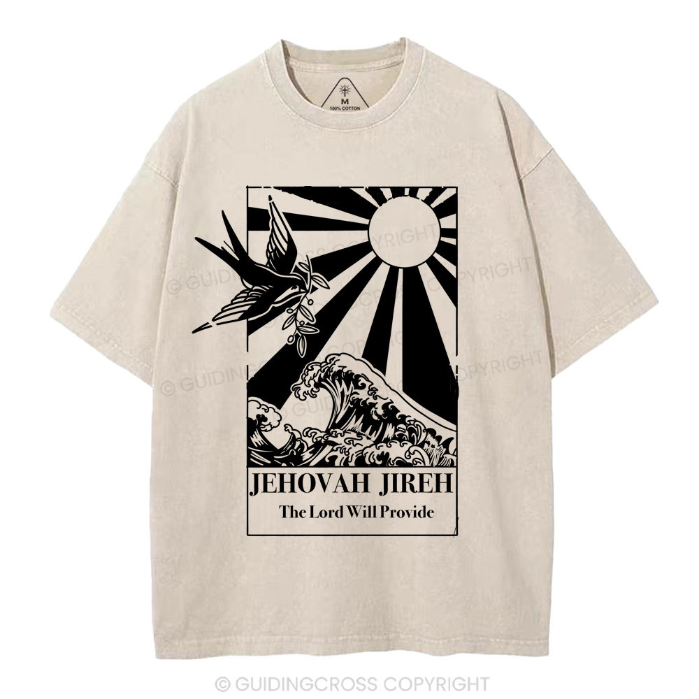 Jehovah Jireh Christian Washed T-Shirt