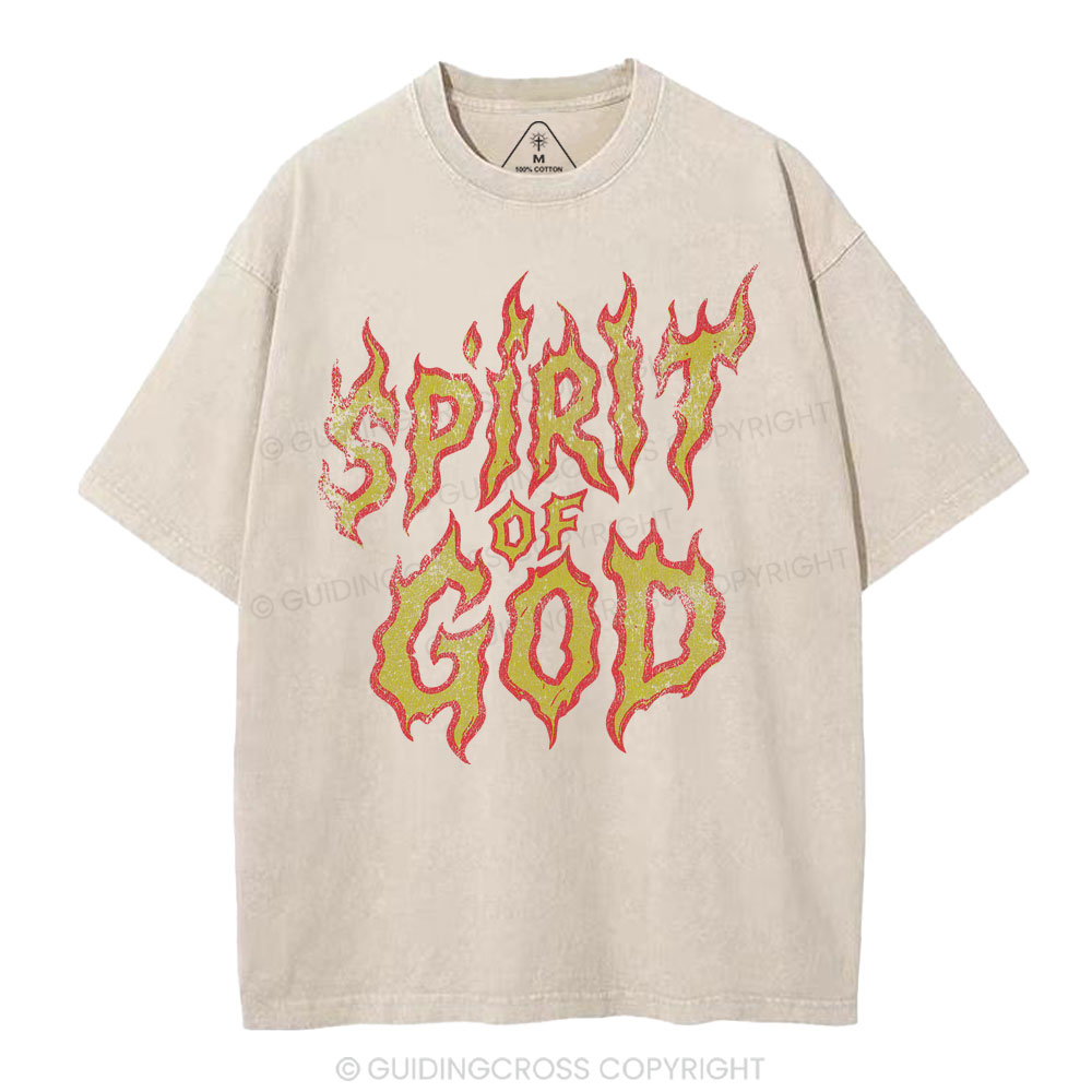 Spirit Of God Christian Washed T-Shirt